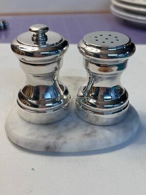Vintage Sterling Silver Pepper Grinder and Salt Shakers